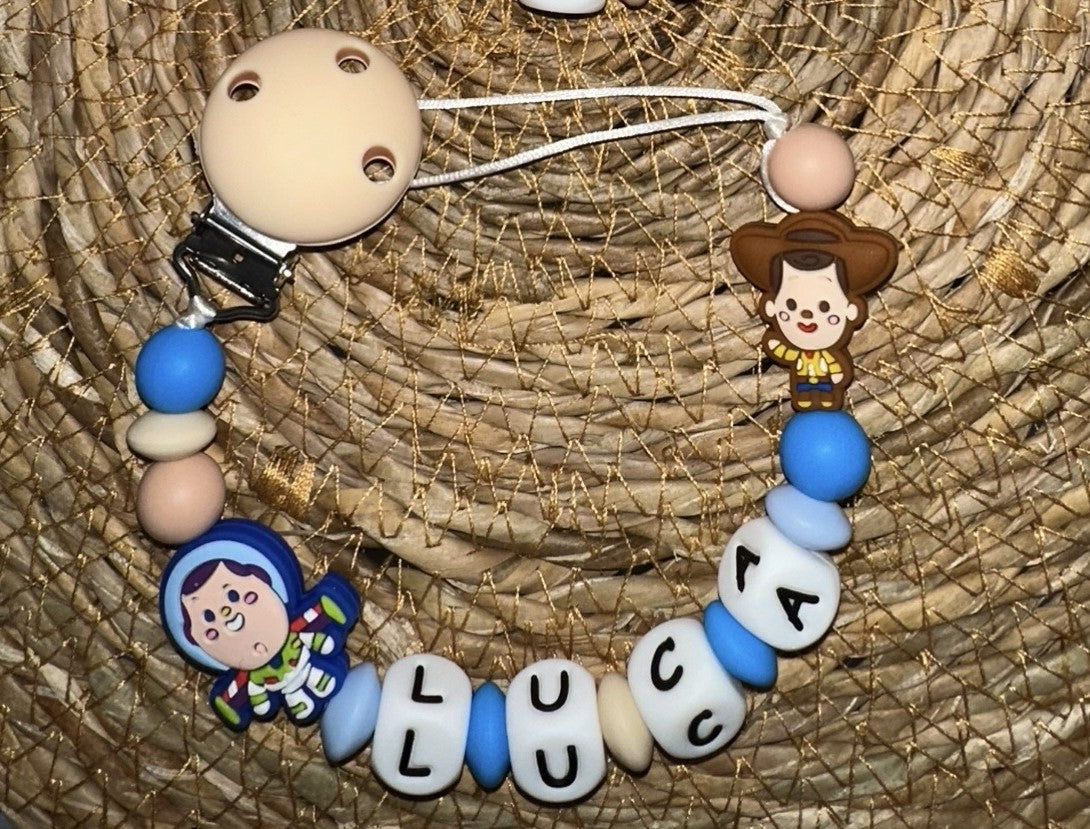 Chupetero Personalizado Toy Story para Bebé – Silicona Segura y Libre de BPA