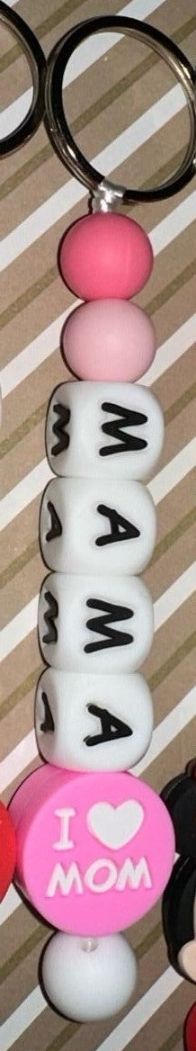 Llavero Personalizado Mama Rosa – Silicona Segura, Resistente y Libre de BPA