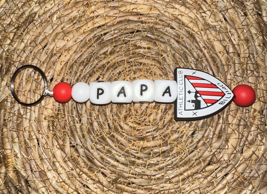 Llavero Personalizado Athletic Bilbao – Silicona Segura, Resistente y Libre de BPA