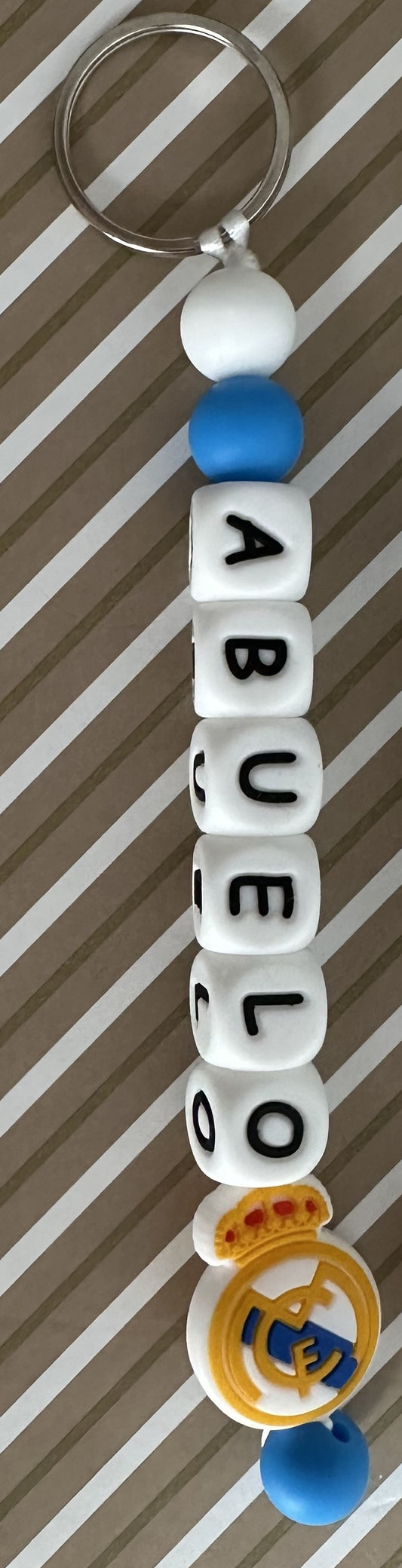 Llavero Personalizado Real Madrid – Silicona Segura, Resistente y Libre de BPA