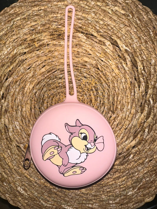 Portachupetes Miss Bunny Rosa para Bebé - Silicona Segura y Libre de BPA