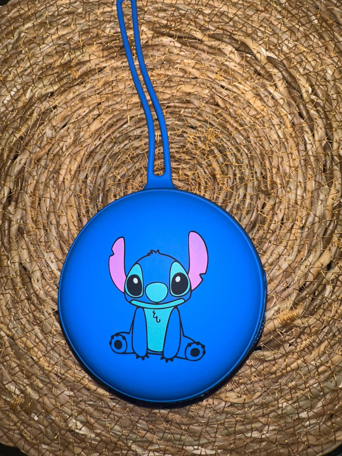 Portachupetes Stich Azul para Bebé - Silicona Segura y Libre de BPA