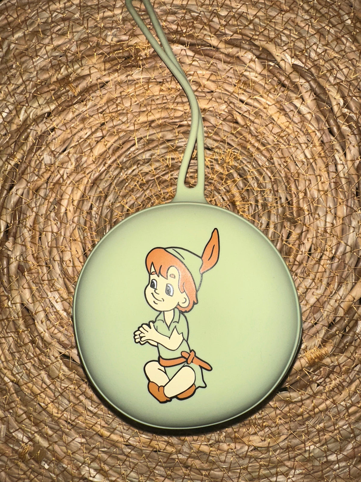 Portachupetes Peter Pan Verde para Bebé - Silicona Segura y Libre de BPA