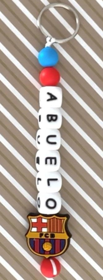 Llavero Personalizado Barcelona – Silicona Segura, Resistente y Libre de BPA